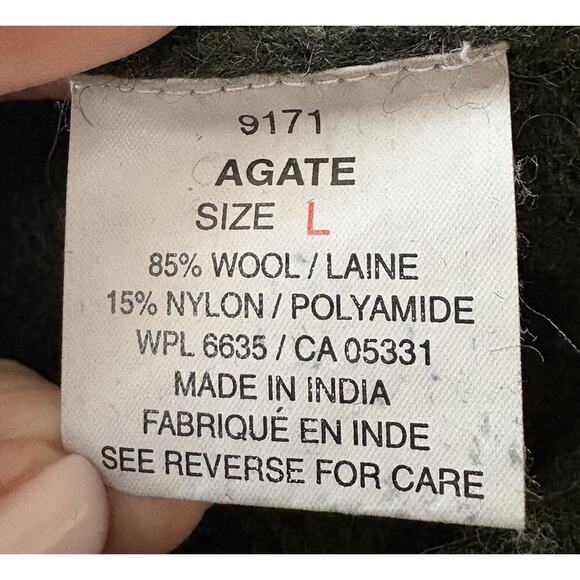 Vintage Woolrich Green Wool Fisherman Sweater Mens Size Large - Picture 5 of 6